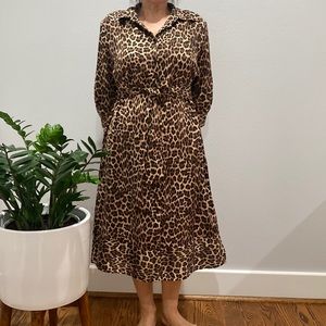Zara midi dress. Animal print. Size S.